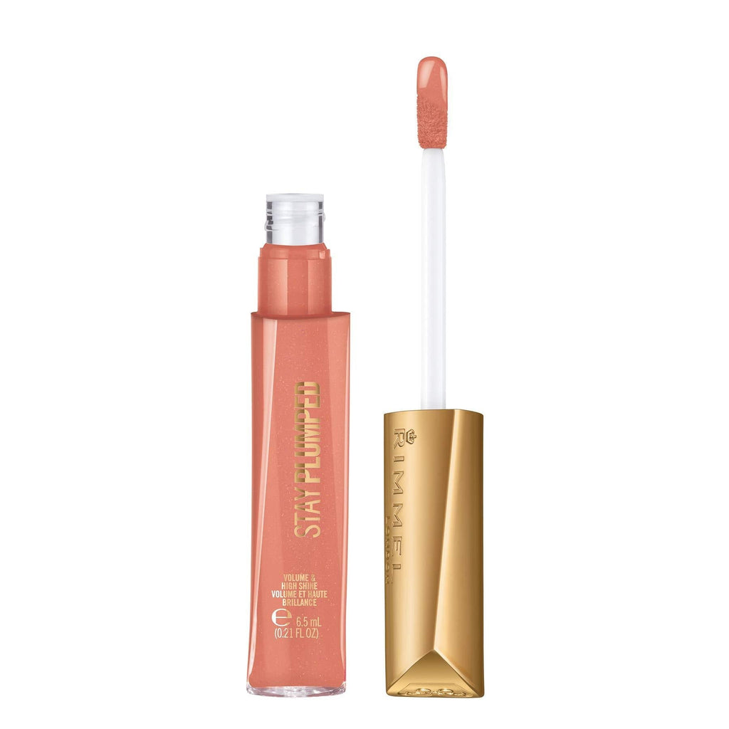 [Australia] - Rimmel Stay Plumped Lip Gloss, 531 Peach Pie, Pack of 1 