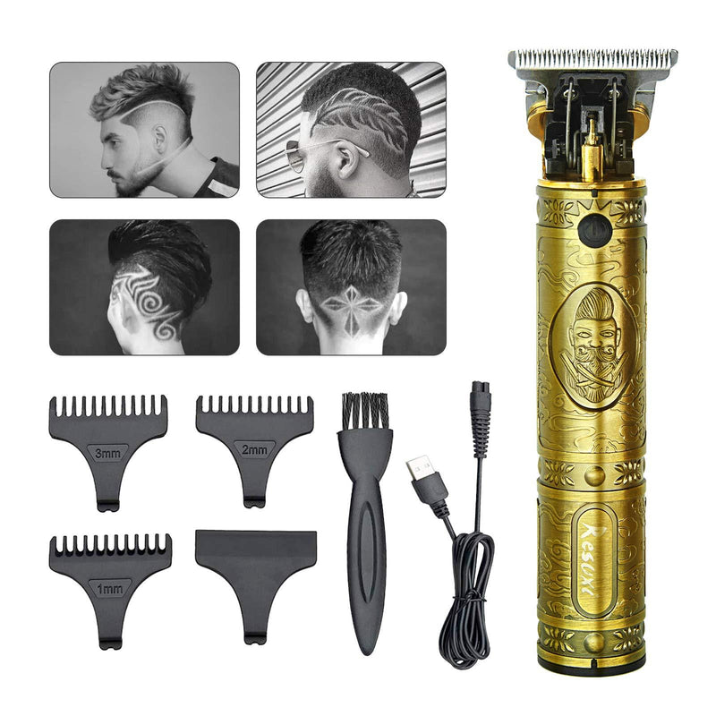 [Australia] - Rockubot Ornate Rechargeable Electric Cordless Hair Clipper for Men, Professional Zero Gapped T Blade Trimmer Pro Li Trimmer, Grooming Hair Cutting Kit Haircut Clipper with Guide Combs Men Hair Clippers-2 