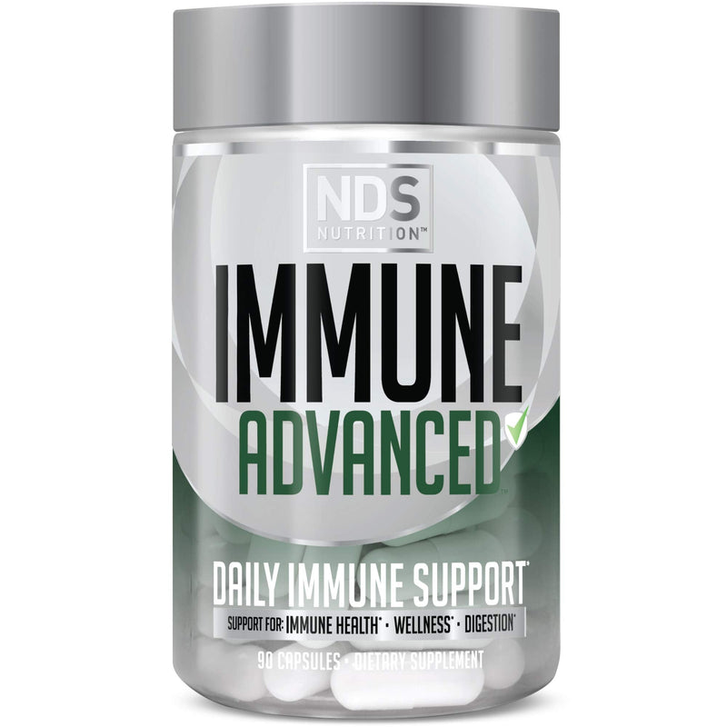 [Australia] - NDS Nutrition Advanced Immune Booster – Comprehensive Immune Support Supplement for Adults with Elderberry, Vitamin C, Vitamin D, Zinc and 5 Billion CFU Probiotic - Herbal Immune Defense (90 Capsules) 