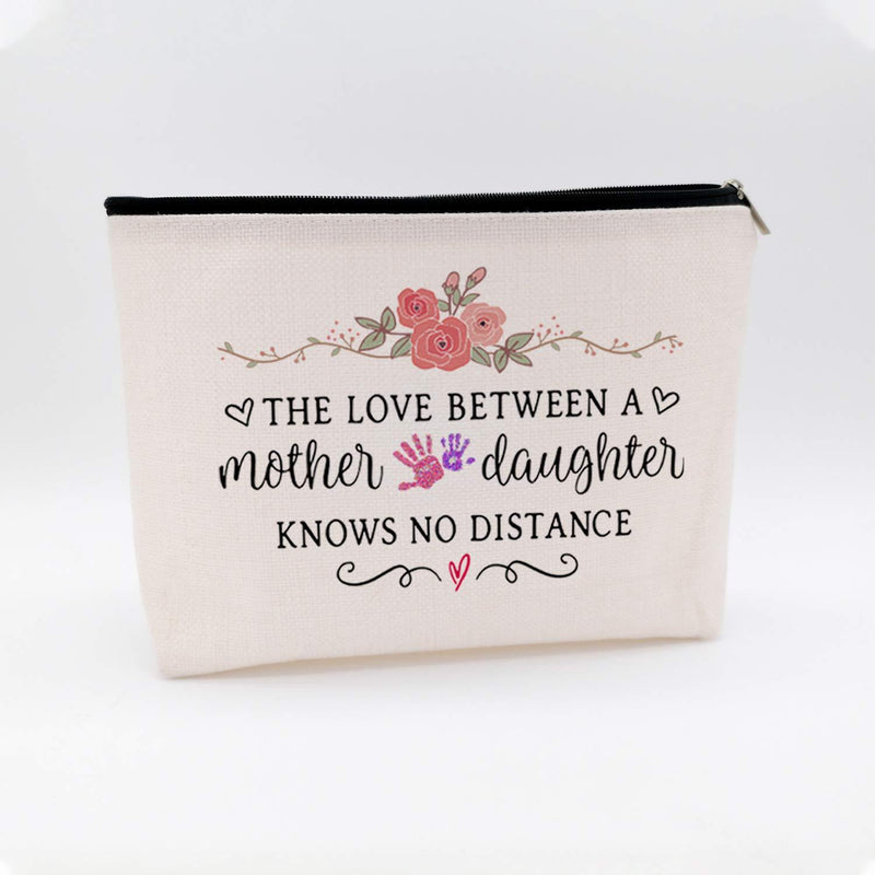 [Australia] - WIEZO-USA Mom Gift from Daughter,Daughter Gift from Mom,The Love Between Mother and Daughter,Birthday Thanksgiving, Waterproof Cosmetic Bag Makeup Bag Gift 