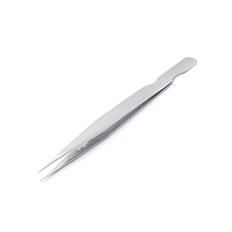 [Australia] - G.S Precision Eyebrow Eyelash Plant Tweezers Hair Remover Nail Beauty Makeup Tool Stainless Steel Pointed Tip With Curved Humanized Design Handle ELT 025 