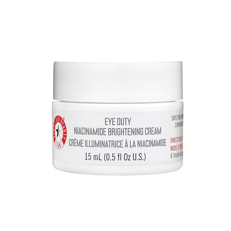 [Australia] - First Aid Beauty Eye Duty Niacinamide Brightening Cream, Illuminating Eye Cream for Dark Circles and Puffiness, 0.5 oz. 