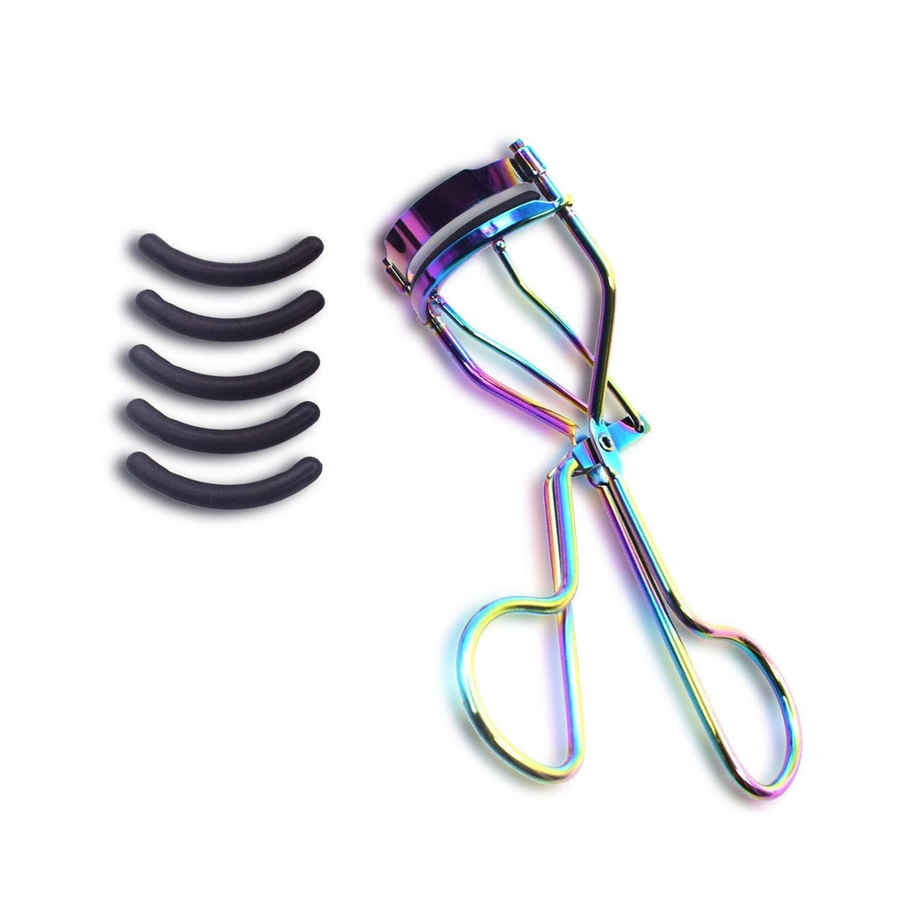 [Australia] - M&U Beauty Classic Professional Iridescent Eyelash Curler With Special Curved Design To Suit All Eye Shapes -Multi 2.5x1.5x4.8 Inch multi 