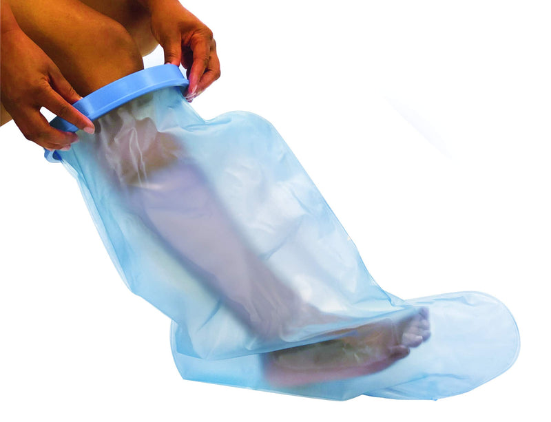 [Australia] - Essential Medical Supply Ohsodry Sealed Cast & Bandage Protector for Foot or Lower Leg, White Foot and Ankle 