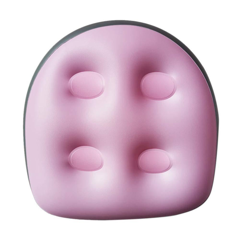 [Australia] - YOUNGL Spa & Hot Tub Booster Seat with Suction Cups, Inflatable Bathtub Massage Cushion Pad Back Pad Spa Cushion, Relaxation Massage Mat Spa Supplies for Adults Elders Kids 1pc Pink 