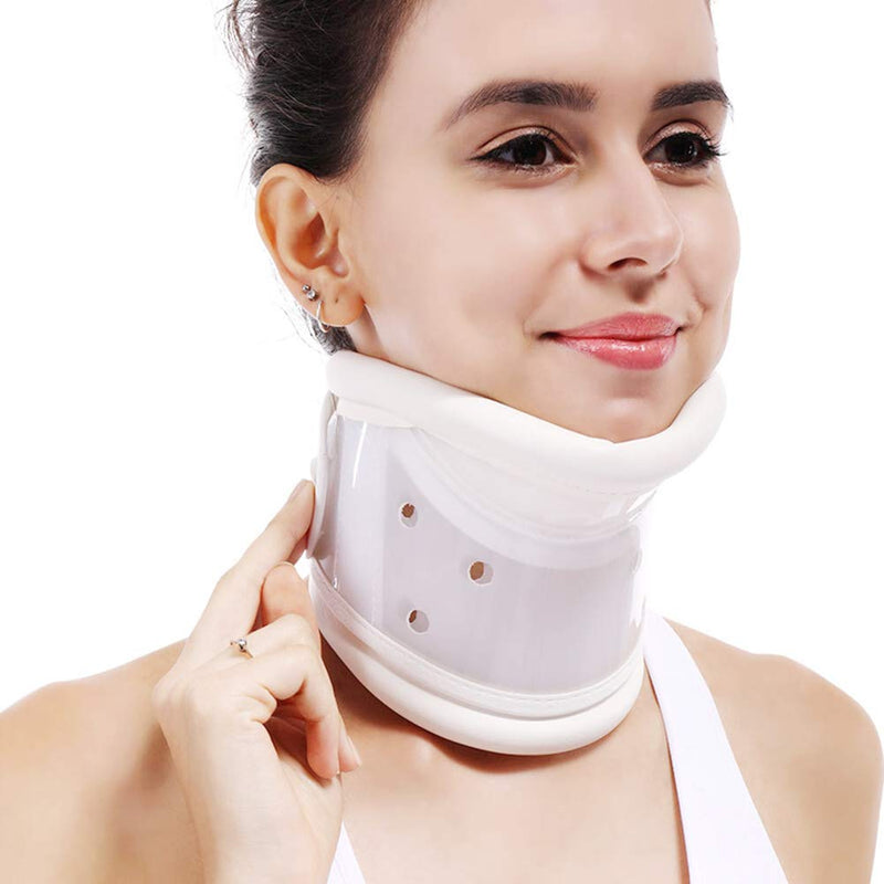 [Australia] - TANDCF Cervical Neck Brace Collar with Chin Support for Stiff Relief Cervical Collar Correct Neck Support Pain Bone Care Health(Size M) Medium (Pack of 1) 