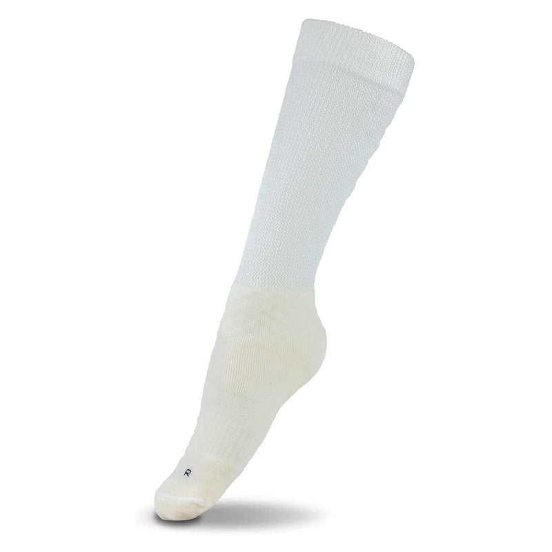 [Australia] - Nerve Spa Tall Diabetic Socks for Men - Extra Wide Performance Grade Breathable Thin Loose Fitting Socks for Diabetics, Knee High (Large 2 Pairs)… Large 