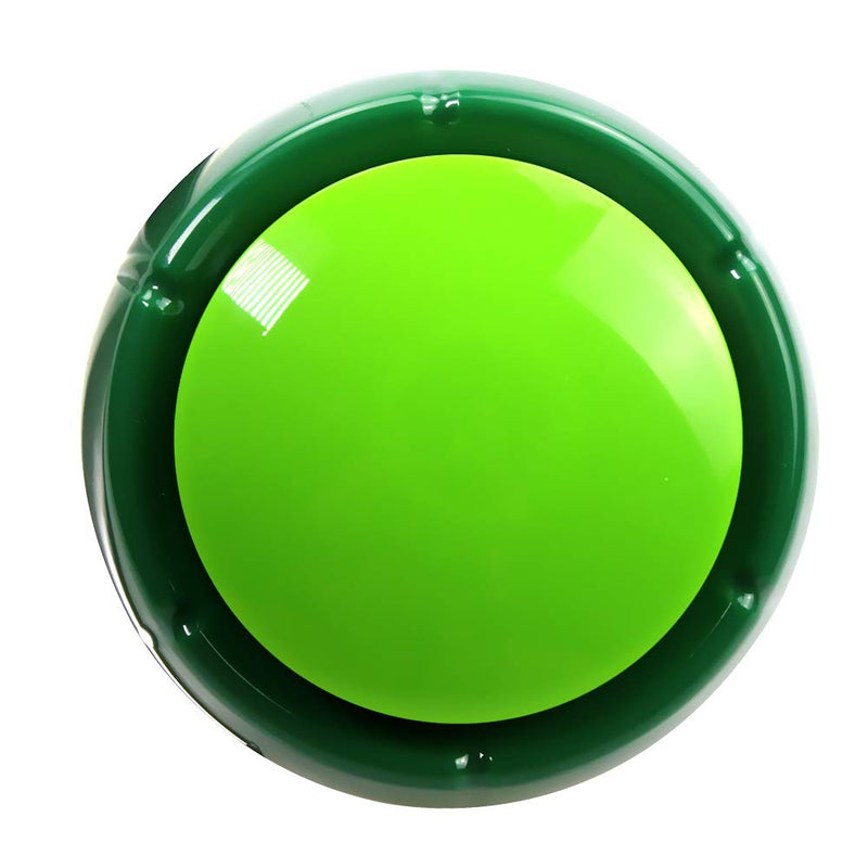 [Australia] - Cover Custom Sound Button Dog Training Button Buzzer Button Recordable Talking Button Office Desk Gag Gift 30 Seconds 2 AAA Batteries Included - Newest Green 