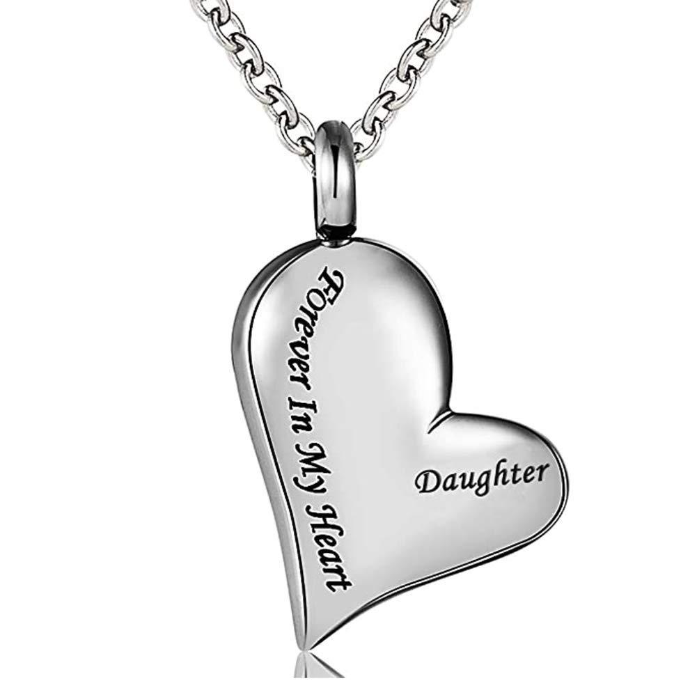 [Australia] - Casa De Novia Cremation Urn Necklace for Ashes Brother Forever in My Heart Keepsake Waterproof Memorial Pendant Daughter 