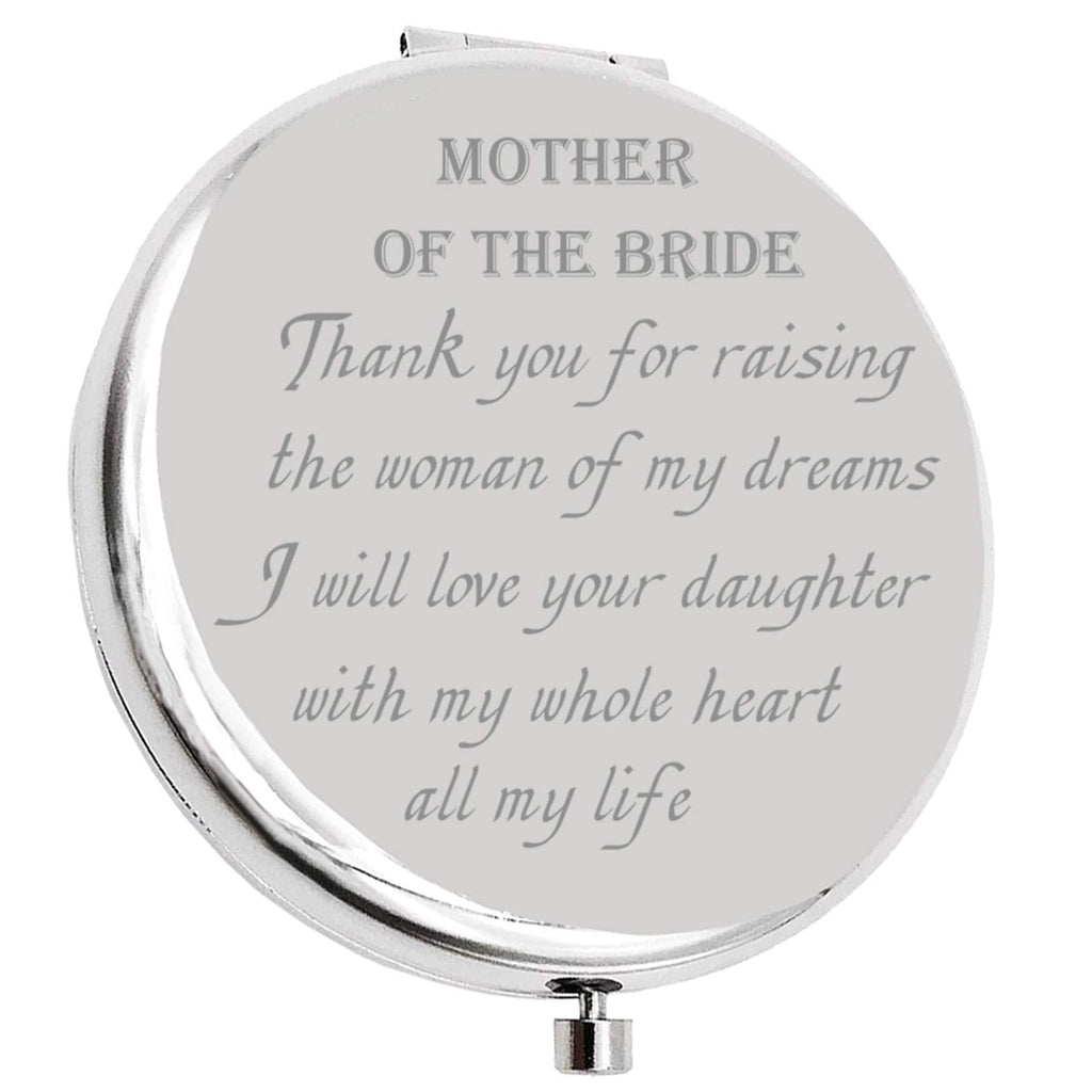[Australia] - NKIPORU Mother of Bride Gifts from Daughter Compact Mirror Pocket Mirrors Women Bride Gift 