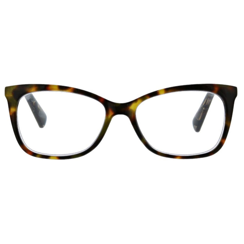 [Australia] - Peepers by PeeperSpecs Women's Blue Light Filtering Glasses - See The Beauty Tortoise 53 Millimeters 2 x 