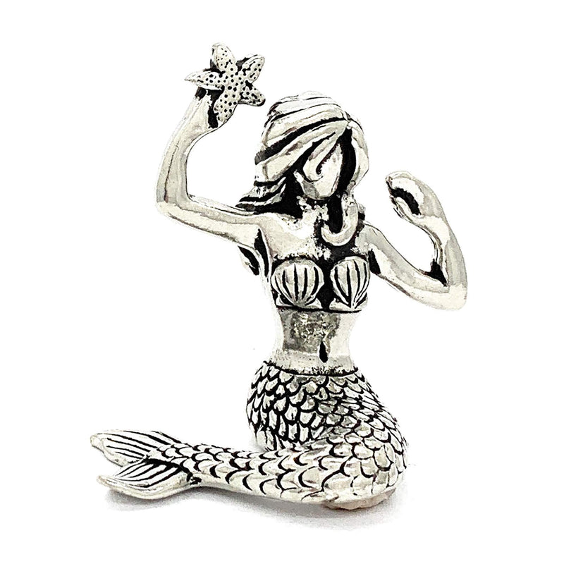 [Australia] - Basic Spirit Mermaid Pewter Ring Holder Jewelry Holder Gift Box Whimsical 