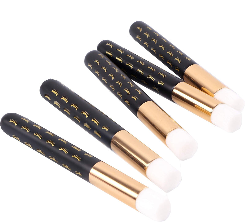 [Australia] - 10 Pcs Cute black Lash Cleanser Brushes Lash Shampoo Brushes for Eyelash Extensions Cosmetic Brushes Peel Off Blackhead Brush Remover Tool Nose Cleaning Washing Brush 