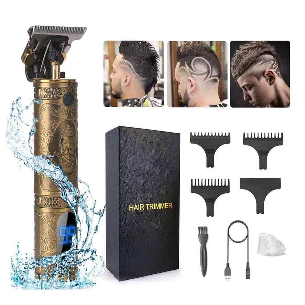 [Australia] - Electric Hair Clippers for Men Professional Outliner,Sitsugger 2021 New Cordless Zero Gapped Trimmer Rechargeable Grooming Hair Cutting Kits T-Blade Ceramic Blade Shaver With LED Display - Bronze T-Shape 