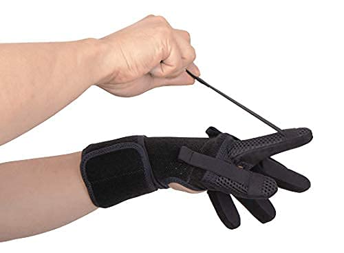 [Australia] - Neofect Finger Splint - Stroke Recovery Equipment Hand Brace Finger Support Stroke Hand Splint Finger Stretch & Rehab Orthotics Minimizes Spasticity (Large Left) Large (Pack of 1) 
