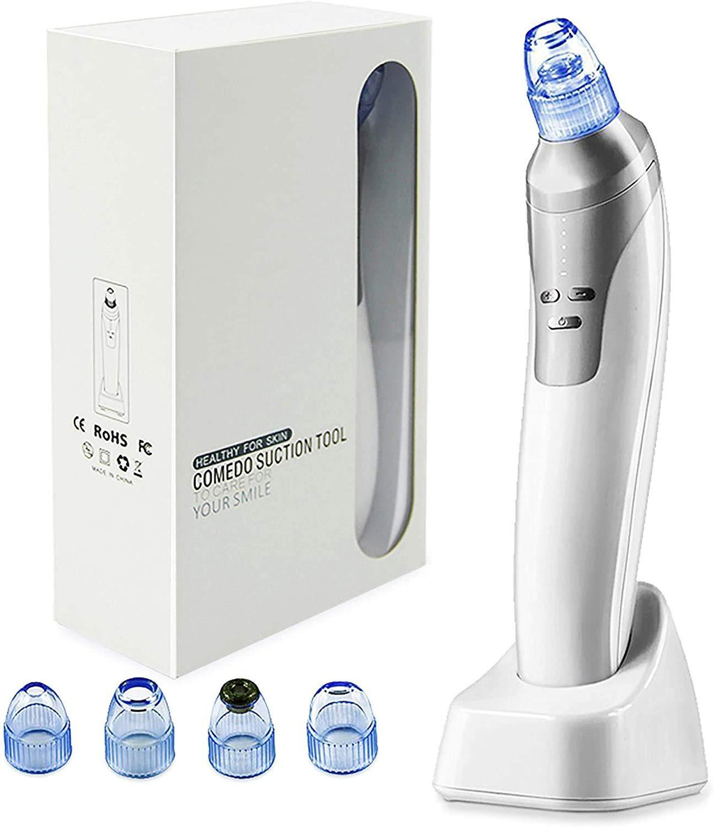 [Australia] - Blackhead Remover Comodo Pore Vacuum Cleaner with Rechargeable Base and Four Interchangeable Heads 2020 Upgraded Acne Extractor Tool Machine 
