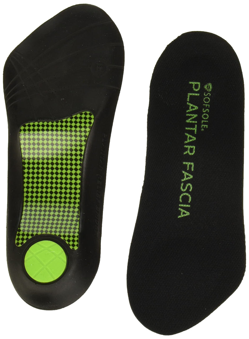 [Australia] - Sof Sole Insoles Men's PLANTAR FASCIA Support 3/4 Length Gel Shoe Insert 7-13 Black 
