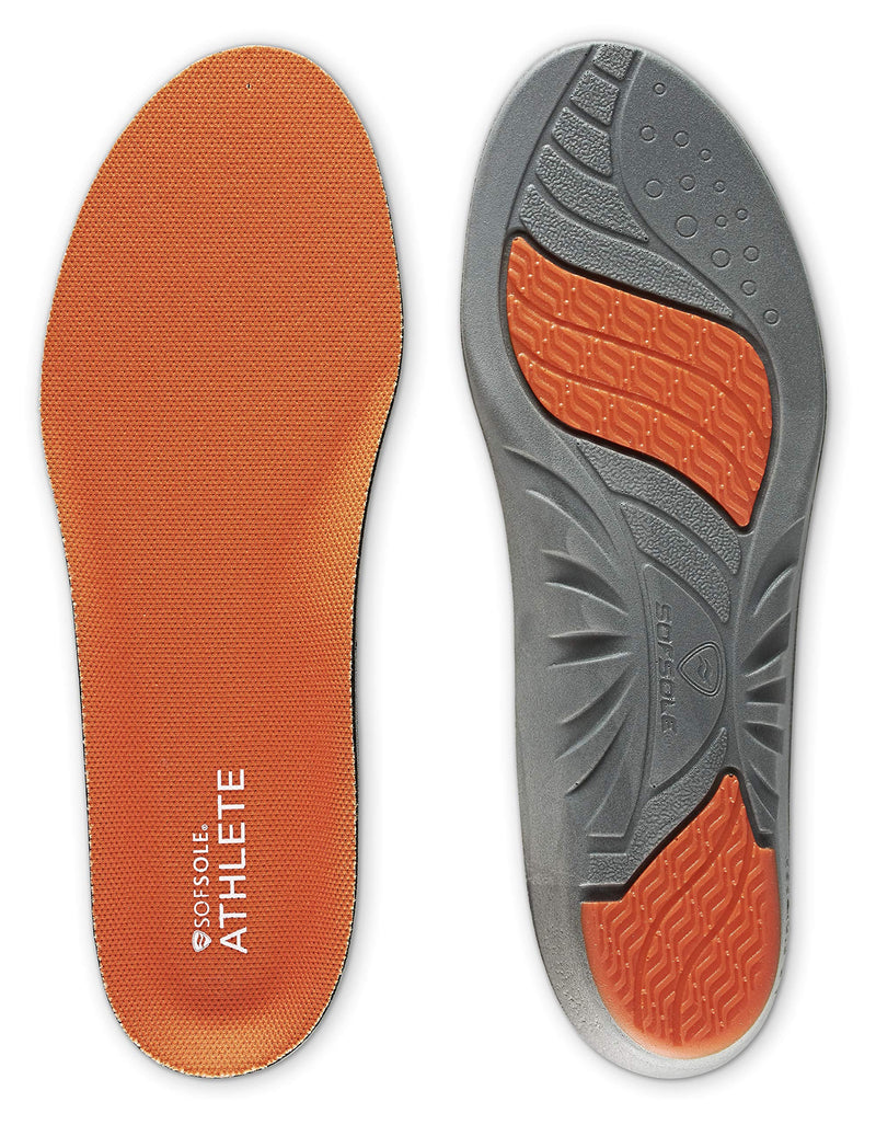 [Australia] - Sof Sole Insoles Men's ATHLETE Performance Full-Length Gel Shoe Insert 7-8.5 Orange 