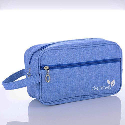 [Australia] - Large Lightweight 600D Toiletry Bag for Teens Kids girls women, Shaving Dopp Kit for men boys Travel Kit Organizer Makeup Cosmetic Hygiene Medicine Bag For Gym College hospital, Unisex (Sky Blue) 