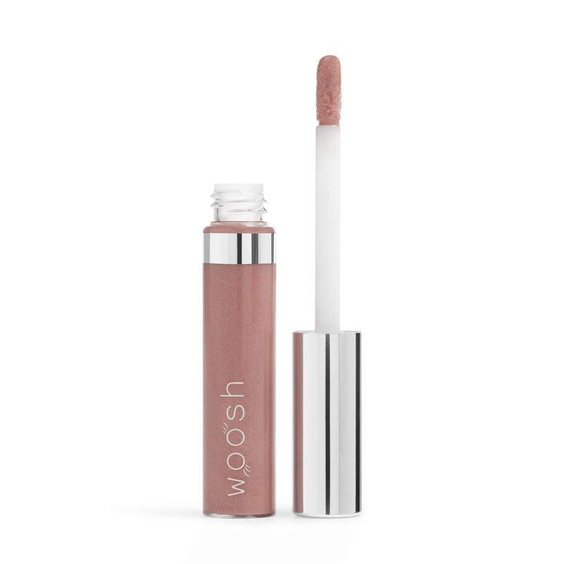 [Australia] - Woosh Beauty | Spin-On Lip Gloss Beige Frosted | Vegan, Non-Sticky Lip Gloss | Moisturizes with Shea Butter 