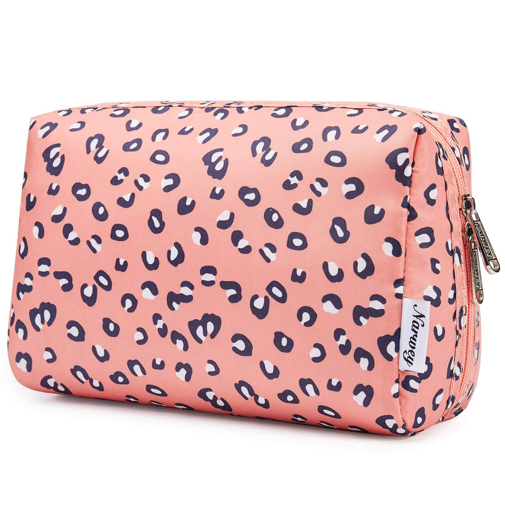 [Australia] - Large Makeup Bag Zipper Pouch Travel Cosmetic Organizer for Women and Girls (Large, Leopard) Large 