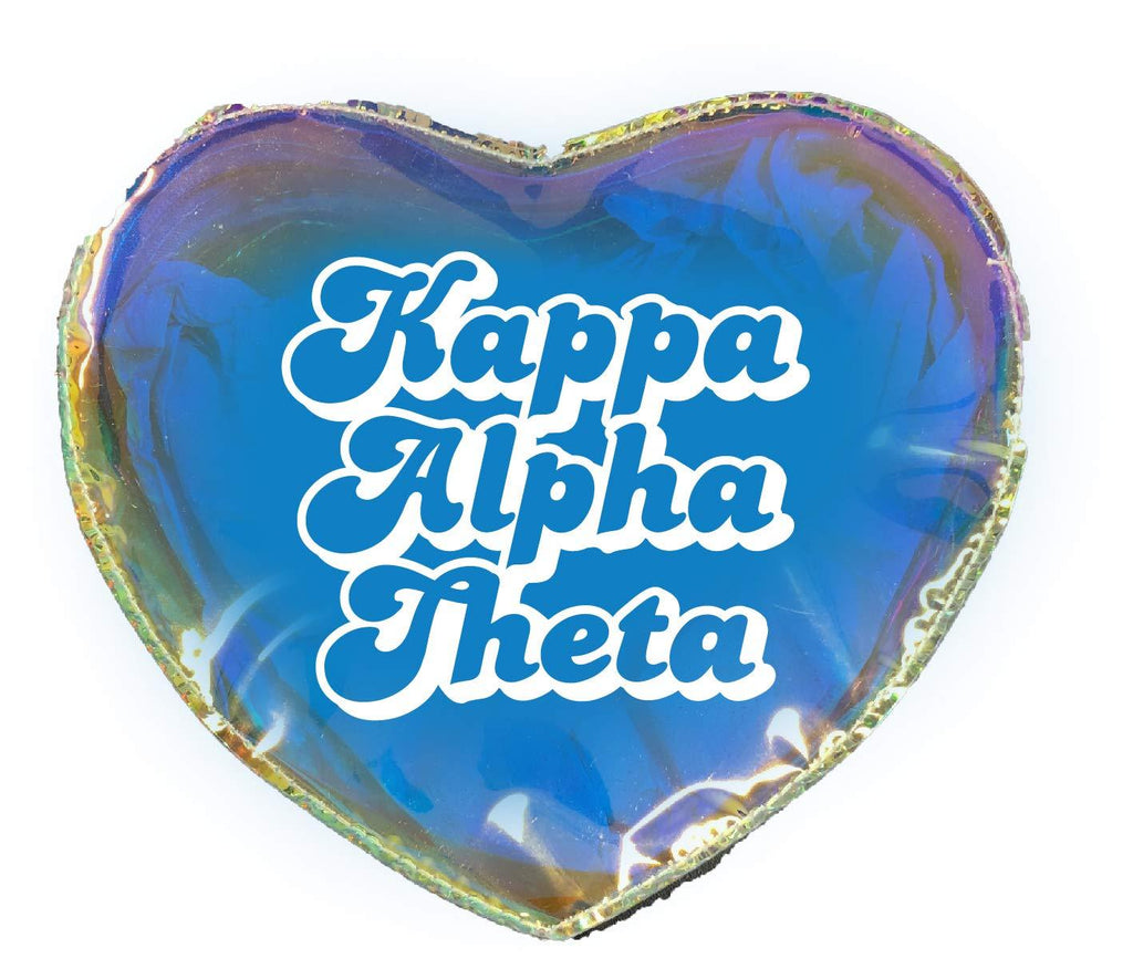 [Australia] - Kappa Alpha Theta Heart Shaped Makeup Bag 