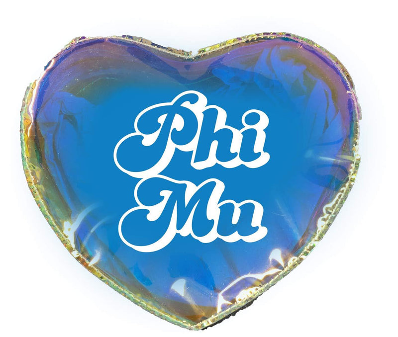 [Australia] - Phi Mu Heart Shaped Makeup Bag 