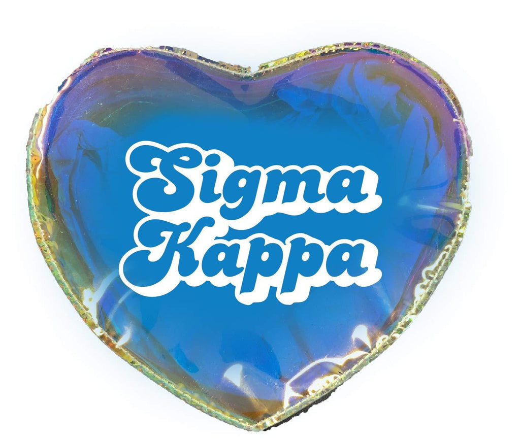 [Australia] - Sigma Kappa Heart Shaped Makeup Bag 