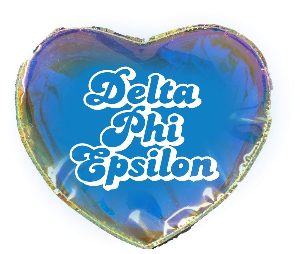 [Australia] - Delta Phi Epsilon Heart Shaped Makeup Bag 