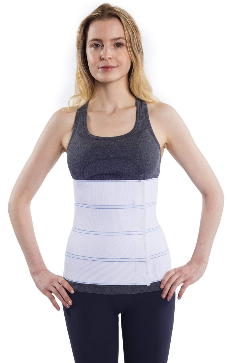 [Australia] - NYOrtho Abdominal Binder Lower Waist Support Belt - Compression Wrap for Men and Women (30" - 45") 4 Panel - 12" 4 Panel - 12" High 30-45 Inch (Pack of 1) 