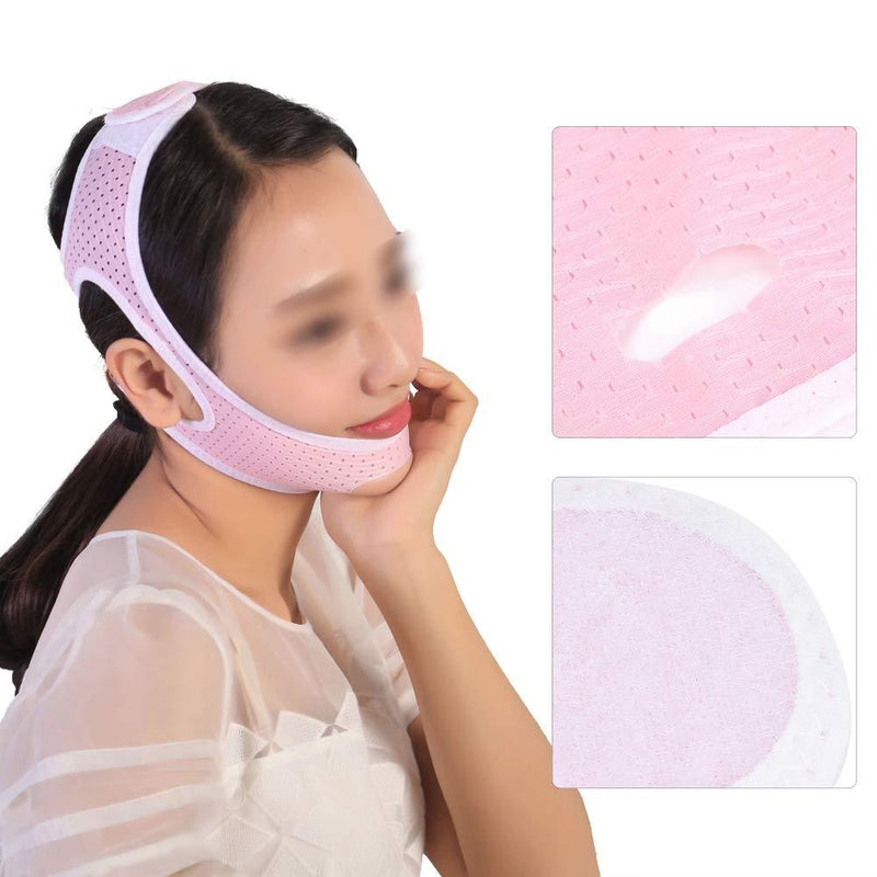 [Australia] - Face Slimming Strap, Facial Weight Lose Slimmer Device Double Chin Lifting Belt, Pain Free V-Line Chin Cheek Lift Up Band Anti Wrinkle Eliminates Sagging Anti Aging Breathable Face Shaper Band(L) L 