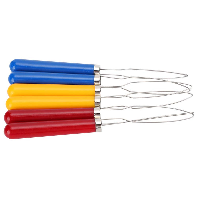 [Australia] - Zipper Aid Tool 6-Piece Zipper Button Puller, Thread Loop Button Hook, Durable Sewing Embroidery Tool 