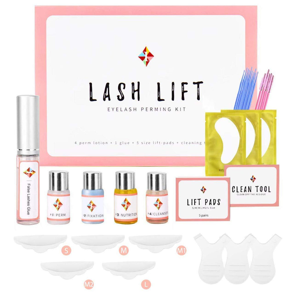 [Australia] - Lash Lift Kit For Perming, Curling and Lifting Eyelashes | Semi Permanent Salon Grade Supplies For Beauty Treatments | Includes Eye Shields, Pads and Accessories 