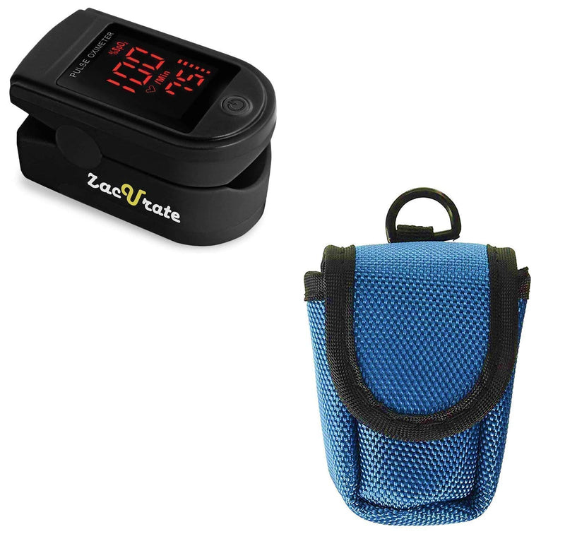 [Australia] - Zacurate Pro Series 500DL Fingertip Pulse Oximeter and Oximeter Carrying Case Bundle 