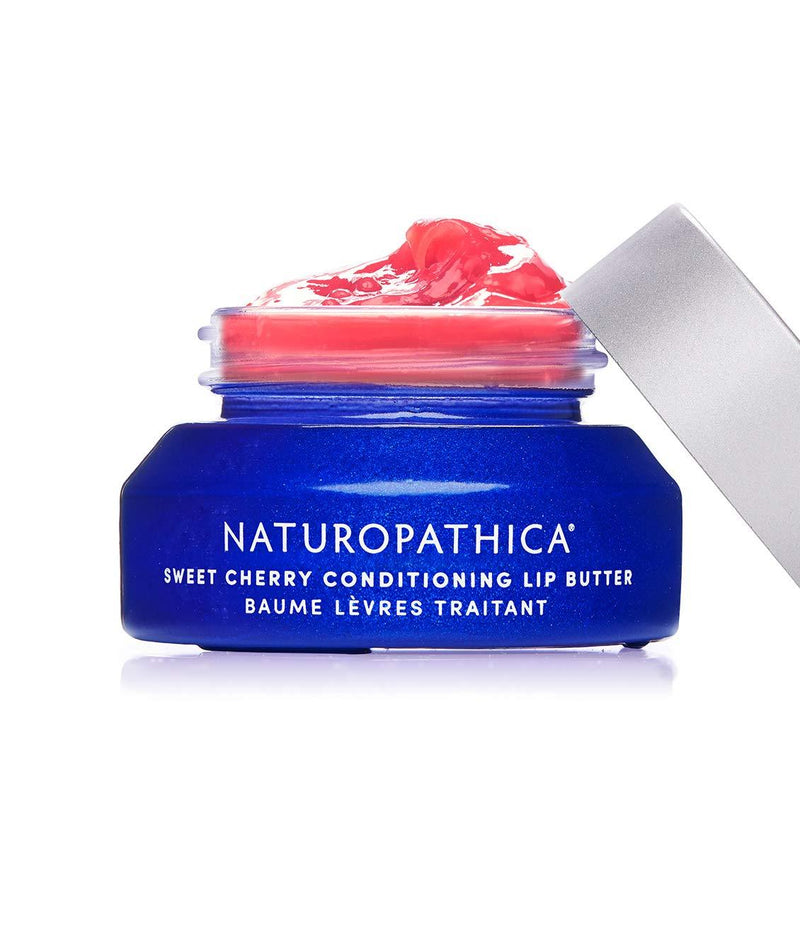[Australia] - Naturopathica Sweet Cherry Conditioning Lip Butter - Nourishing Lip Treatment w/ Pomegranate & Jojoba - Vegan, Made in USA, 0.5 oz. (15 ml) 