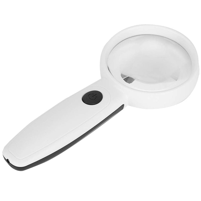 [Australia] - 8X Hand‑Held Magnifier Magnifying Glass with LED Illuminated for Seniors, Macular Degeneration, Reading Hobbyists 