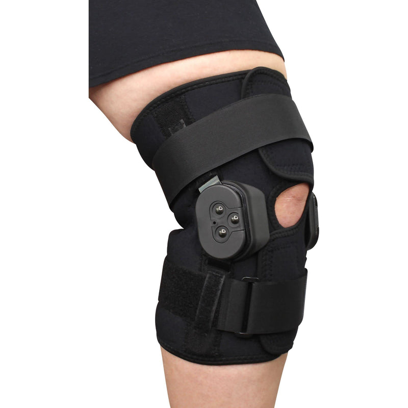 [Australia] - Plus Size Obesity External Deluxe Hinged Knee Brace for Knee Pain with Compression Knee Wrap for Overweight Men & Women Relief from Joint Pain from Meniscus Tears, Arthritis Pain by Brace Direct 2X-Large (Pack of 1) 
