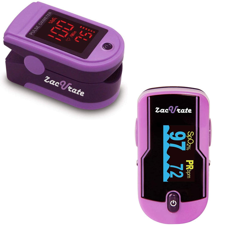 [Australia] - Zacurate Pro Series 500DL Fingertip Pulse Oximeter and 500E Premium Pulse Oximeter Fingertip Bundle 