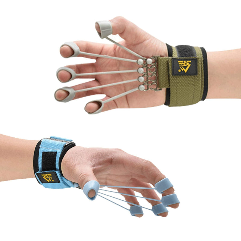 [Australia] - Finger Strengthener Exercise Trainer for Finger Resistance Stretching Rehabilitation Fitness 20Lb+40Lb Assist A great gift for the elderly 