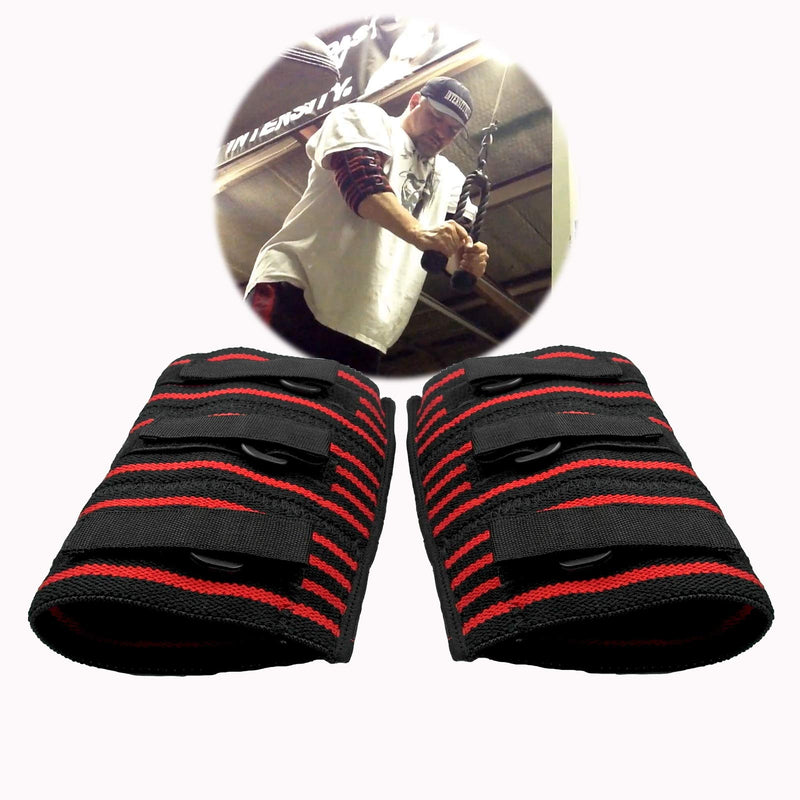 [Australia] - A Pair Weightlifting Elbow Sleeves, Strong Powerlifting Elbow Brace, Adjustable Elbow Support Compression for Men, Strongman (XL) X-Large (1 Pair) 