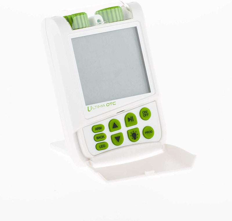 [Australia] - TENS Therapy Massager by Ultima OTC - Electric Muscle Contraction Stimulator for Electrotherapy Pain Relief - Massage Unit and Pain Therapy Device (White) 