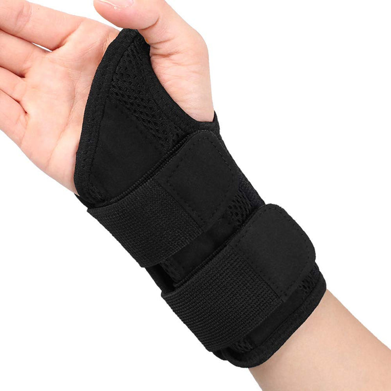 [Australia] - Sports Bracers Wrist Support Brace Relief Carpal Tunnel Arthritis Hand Accessorie for Wrists, Carpal Tunnel, Arthritis, Tendonitis Night Day Wrist Splint for Men and Women (S (single right)) Single right Small (Pack of 1) 