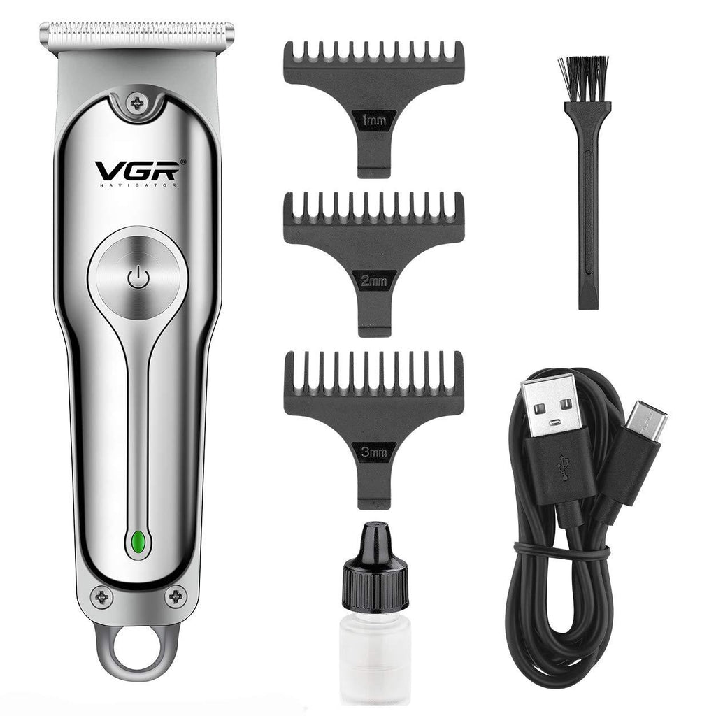 [Australia] - VGR Hair Liner for Men Clippers, T Blade Trimmer, Professional Cordless Zero Gapped Outlining for Barbers, 0mm balding, Edger Beard, 2-Speed Adjustable Haircut Machine 