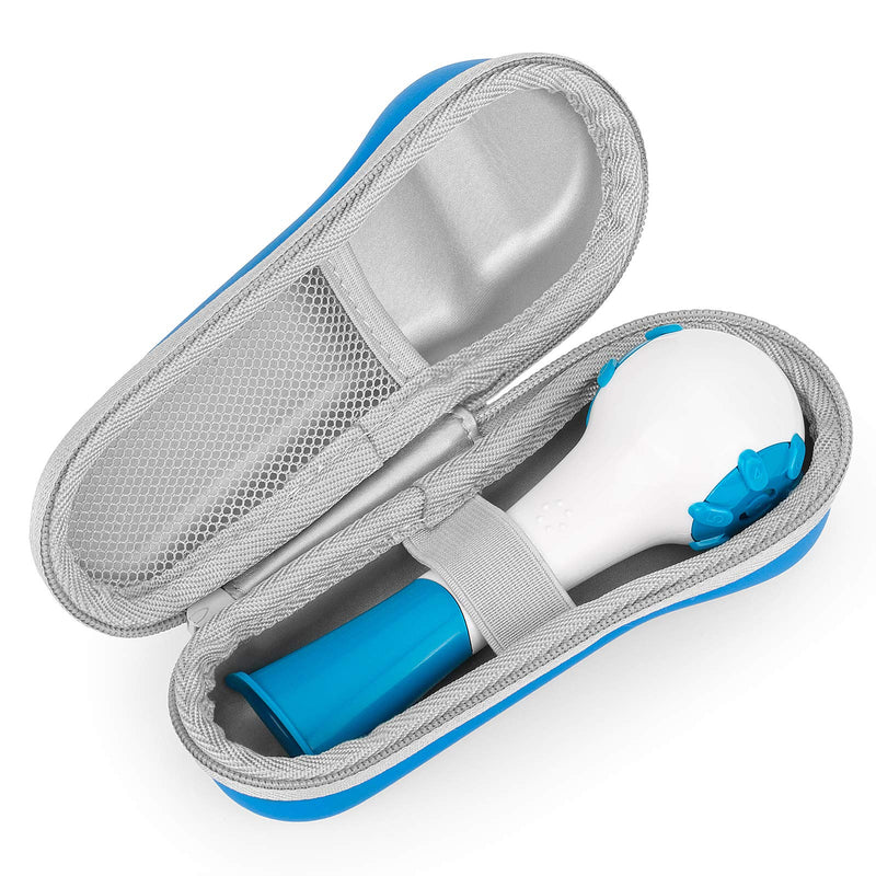 [Australia] - yinke Case for The Breather Hand-Held Inspiratory Expiratory Muscle Trainer, Travel Protective Cover Storage Bag (Blue) 