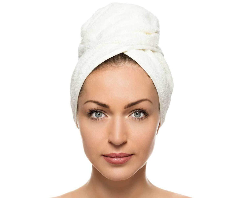 [Australia] - SPASAVVY Microfiber Hair Towel Wrap for Women, 16 inch X 32 inch, Super Absorbent Quick Dry Hair Turban for Drying Curly, Long & Thick Hair 