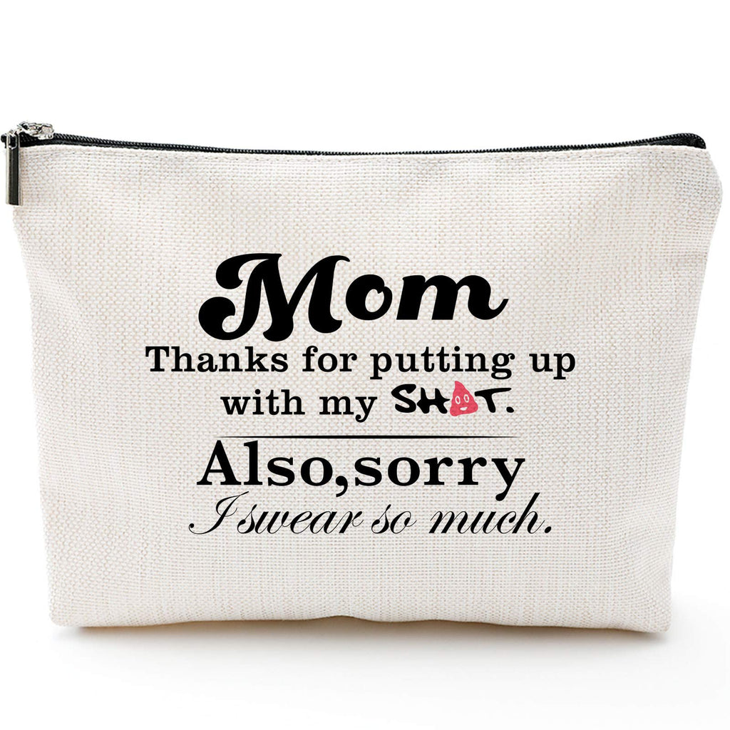 [Australia] - Novelty Makeup Bag for Mom, Gift Idea for Mothers- Sorry I Swear So Much- Best Mom Gift-Mother's Day Gift- Funny Birthday Present for Mom from Daughter, Son 