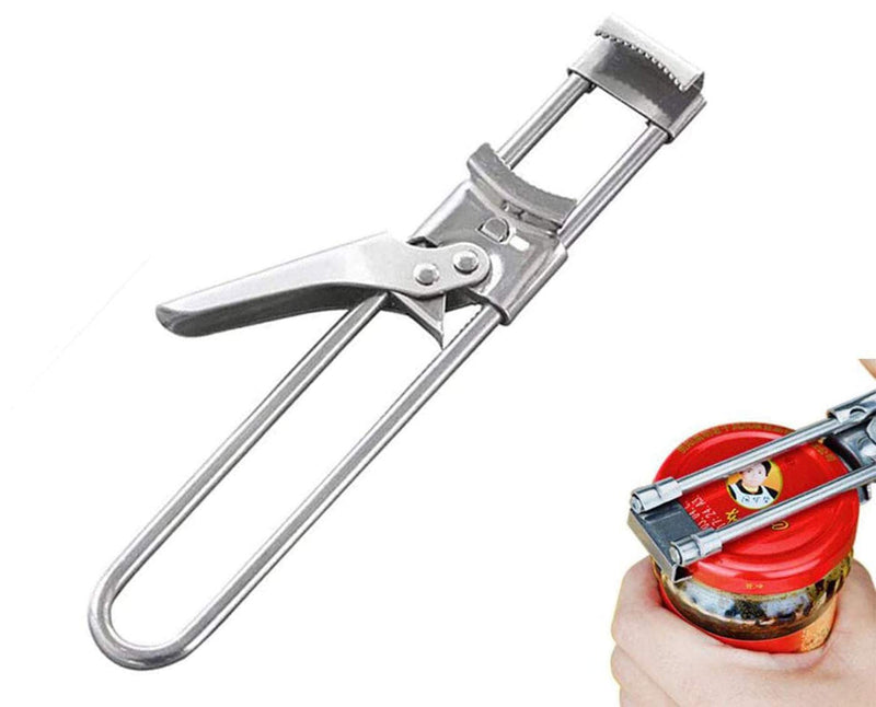 [Australia] - Master Opener Adjustable Jar & Bottle Opener, Adjustable Multifunctional Stainless Steel Can Opener Jar Lid Gripper, Manual Jar Bottle Opener Kitchen Accessories 