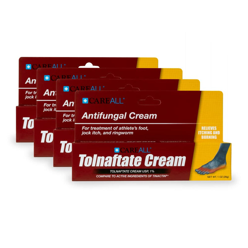 [Australia] - (4 Pack) CareALL® 1.0 oz. Antifungal Tolnaftate Cream USP 1%, Compare to Tinactin, Athlete’s Foot Cream 1 Ounce (Pack of 4) 