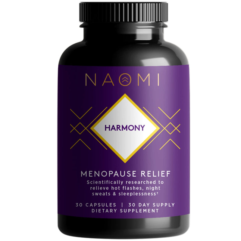 [Australia] - NAOMI Harmony - Menopause Relief, Balance Hormones, Natural Support for Hot Flashes - Menopause Supplements for Women - 30 Veggie Menopause Support Capsules 