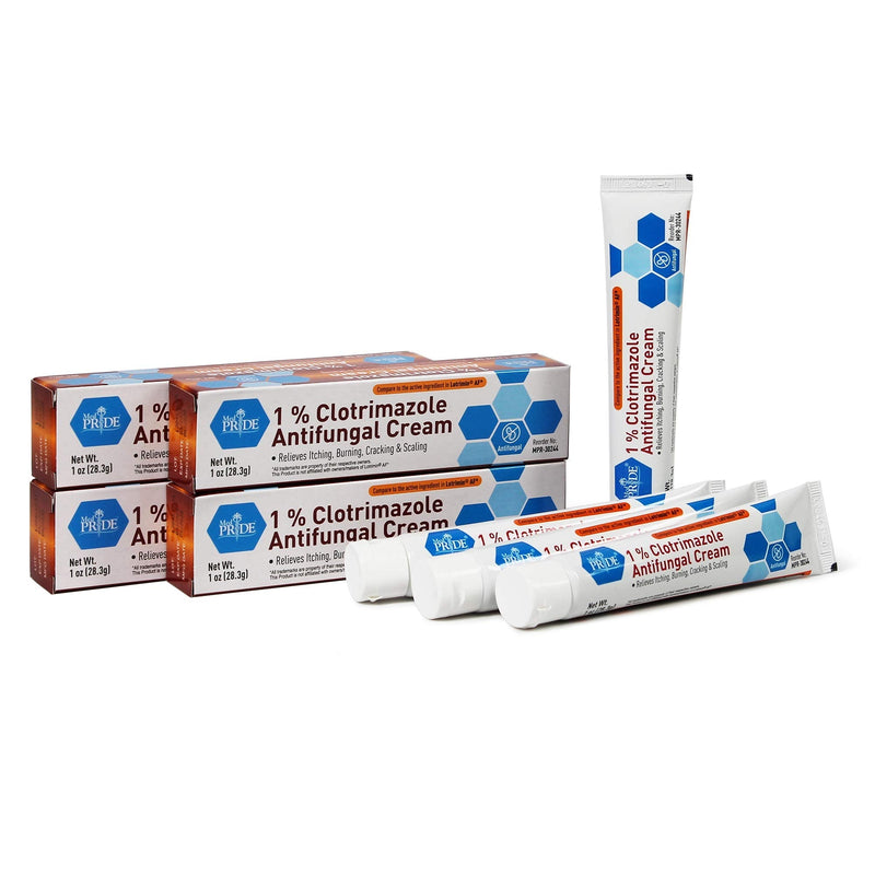 [Australia] - Medpride 1% Clotrimazole Antifungal Cream - Fungus Skin Care Treatment with - Jock Itch Body Ointment - Fights Infection, Sweat Rash, Athlete’s Foot, Ringworm & Relieves Itching, Burning - 4 Pack 